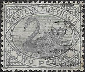 Western Australia 1885 Swan SG 96a Fine Used