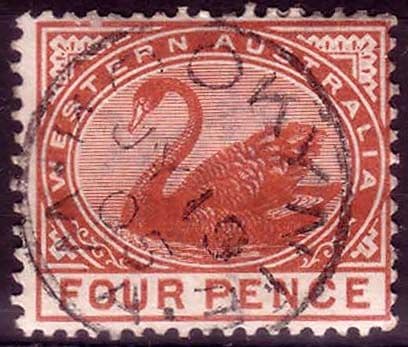 Western Australia 1885 Swan SG 98 Fine Used