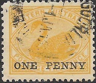 Western Australia 1912 Swan Overprint SG 172 Fine Used