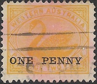 Western Australia 1912 Swan Overprint SG 172a Fine Used