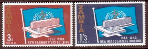 Zambia 1966 World Health Organisation Set Fine Mint