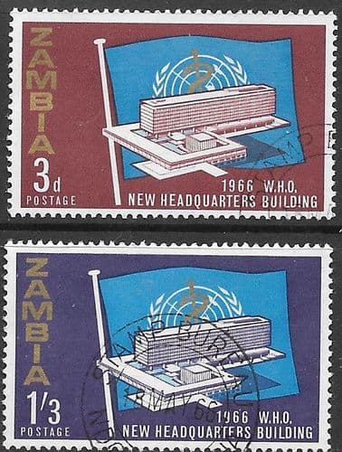 Zambia 1966 World Health Organisation Set Fine Used