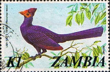Zambia 1975 Lady Bird Ross's Turaco SG 238 Fine Used