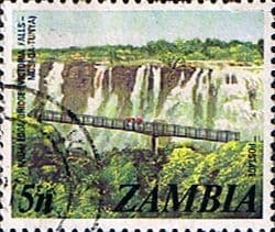 Zambia 1975 SG 230 Knife-edge Bridge Fine Used