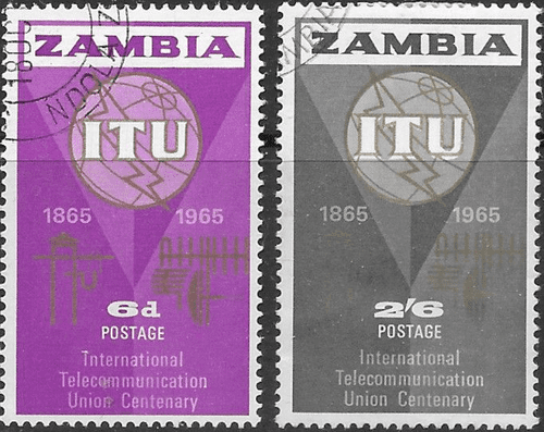 Zambia International Telecomunication Union Set Fine Used