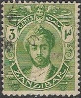 Zanzibar 1914 Sultan Kalif bin Harub SG 262 Fine Used