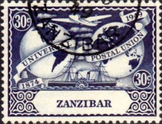 Zanzibar 1949 Universal Postal Union SG 336 Fine Used