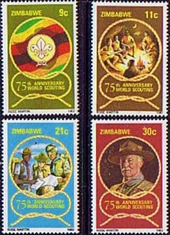 Zimbabwe 1982 Boy Scout Movement Set Fine Mint