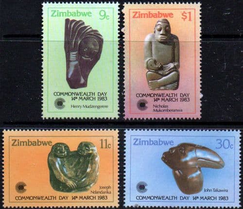Zimbabwe 1983 Commonwealth Day Set Fine Mint