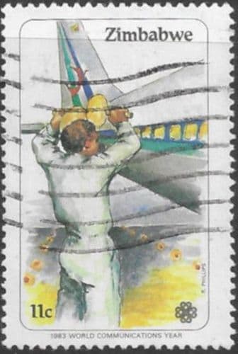 Zimbabwe 1983 World Communications Year SG 631 Fine Used