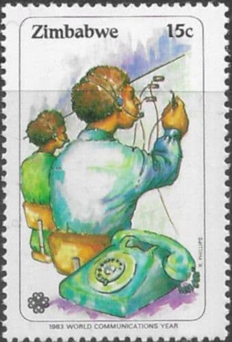 Zimbabwe 1983 World Communications Year SG 632 Fine Used
