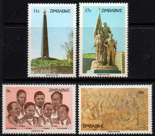 Zimbabwe 1984 Heroes Day Set Fine Mint