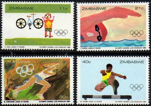 Zimbabwe 1984 Olympic Games Set Fine Mint
