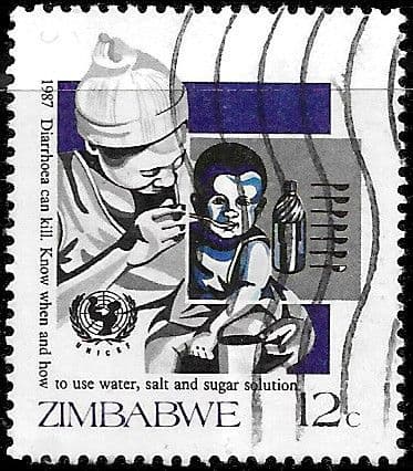 Zimbabwe 1987 Child Survival Campaign SG 708 Fine Used