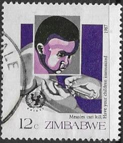 Zimbabwe 1987 Child Survival Campaign SG 709 Fine Used