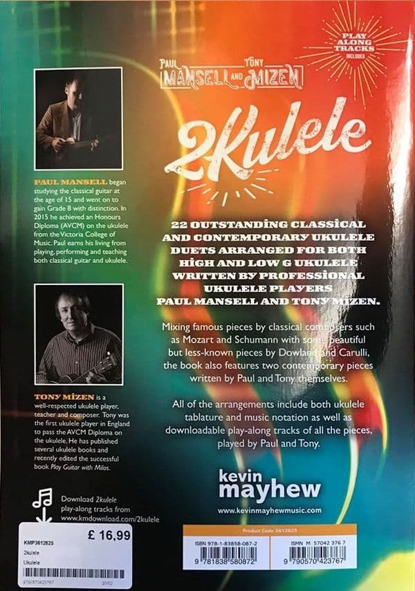2kulele - Ukulele Duets by Paul Mansell & Tony Mizen