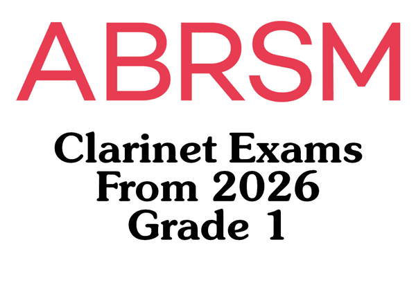 ABRSM Clarinet from 2026 Grade 1