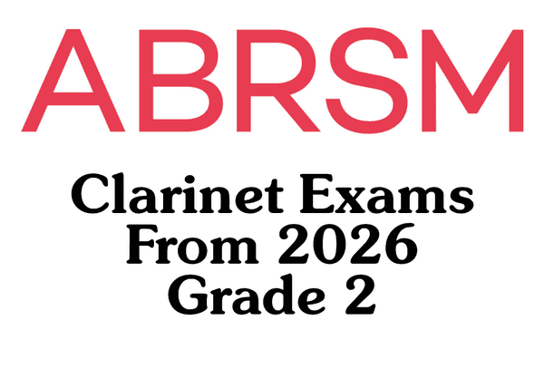 ABRSM Clarinet from 2026 Grade 2