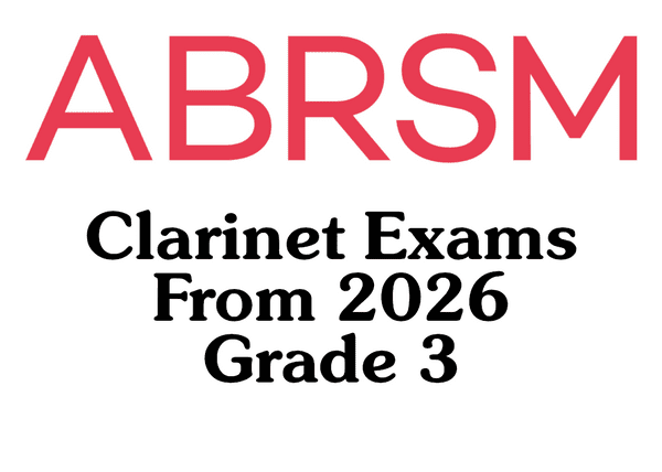 ABRSM Clarinet from 2026 Grade 3