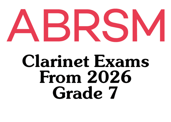 ABRSM Clarinet from 2026 Grade 7