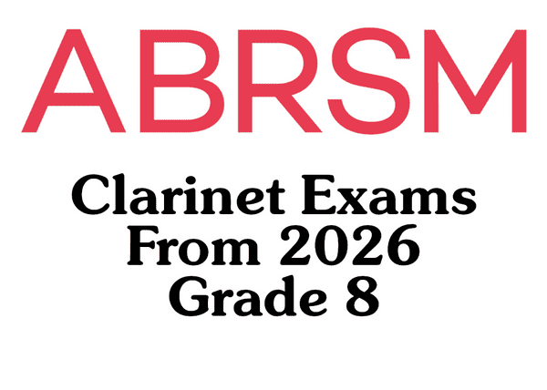 ABRSM Clarinet from 2026 Grade 8