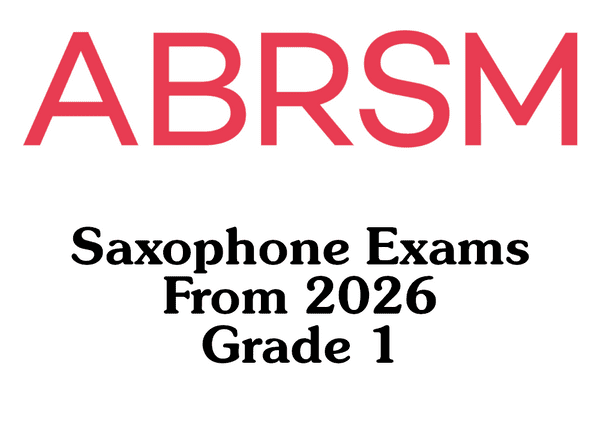 ABRSM Saxophone From 2026 Grade 1