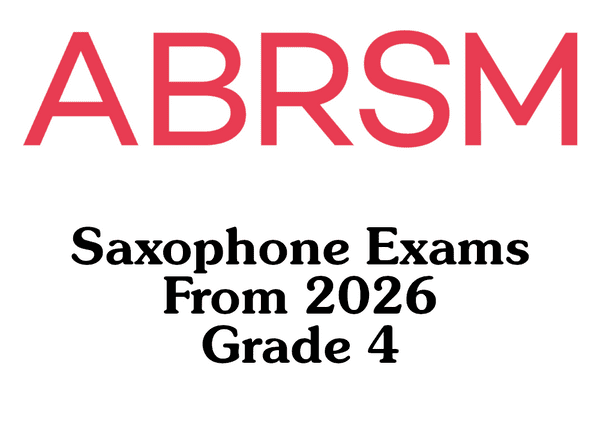 ABRSM Saxophone From 2026 Grade 4