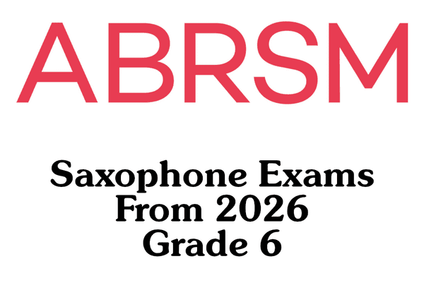 ABRSM Saxophone From 2026 Grade 6