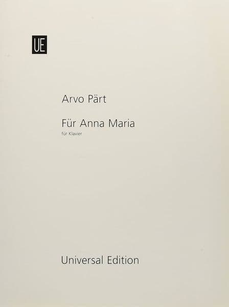 Arvo Part: Fur Anna Maria