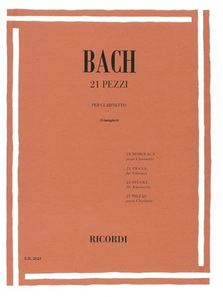Bach - 21 Pieces for Clarinet
