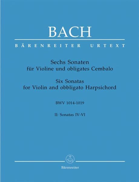 Bach: Six Sonatas for Violin, Vol. 2