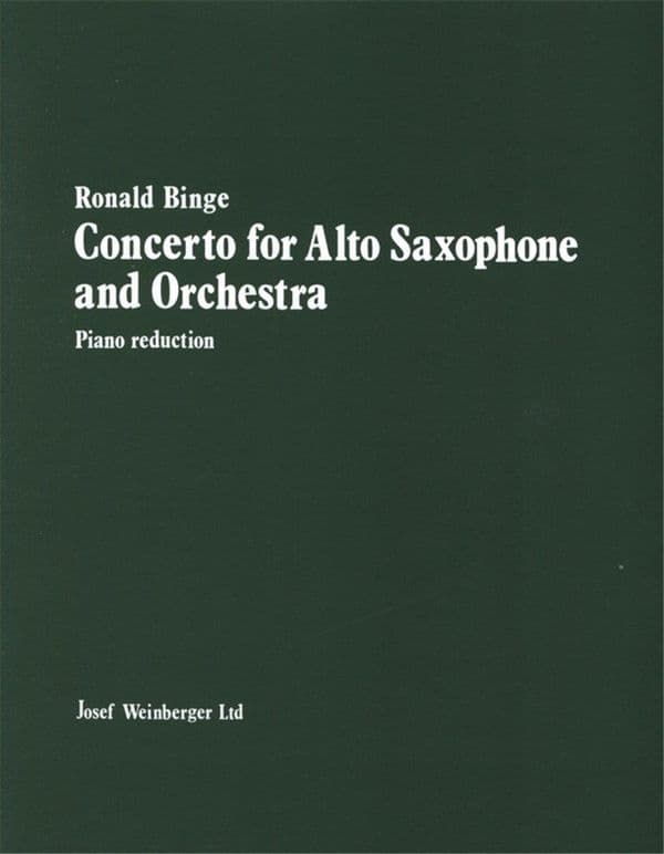 Binge: Concerto for Alto Sax