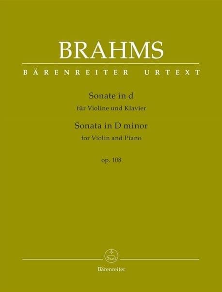 Brahms: Sonata in D minor for Violin (Barenreiter)