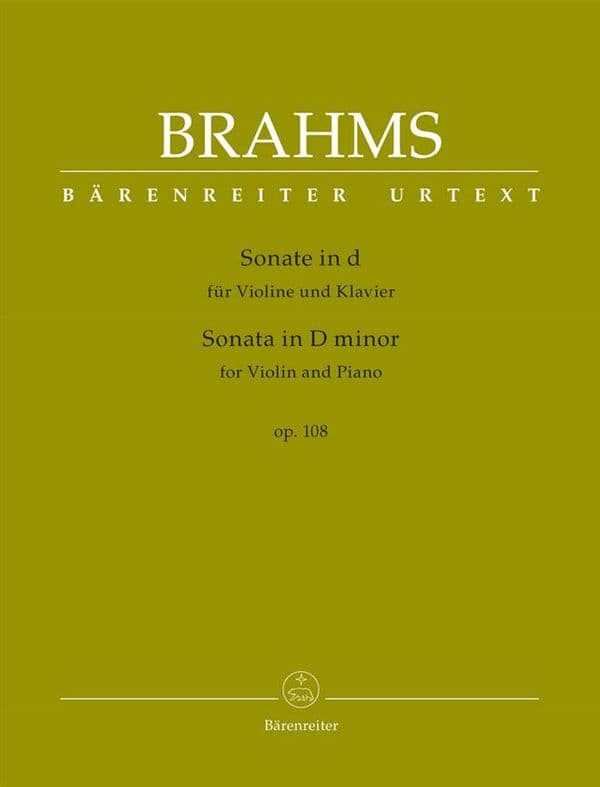 Brahms: Sonata in D minor for Violin (Barenreiter)