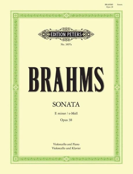 Brahms - Sonata in E min for Cello (Peters Edition)