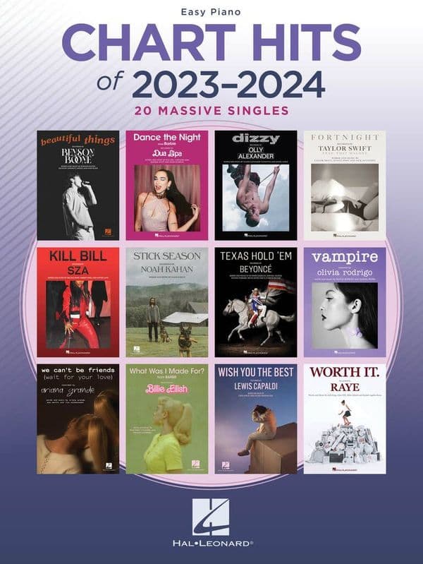 Chart Hits of 2023 - 2024: Easy Piano