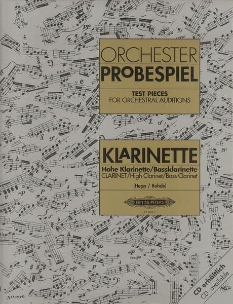 Clarinet Test Pieces for Orchestral Auditions (Orchester Probespiel)