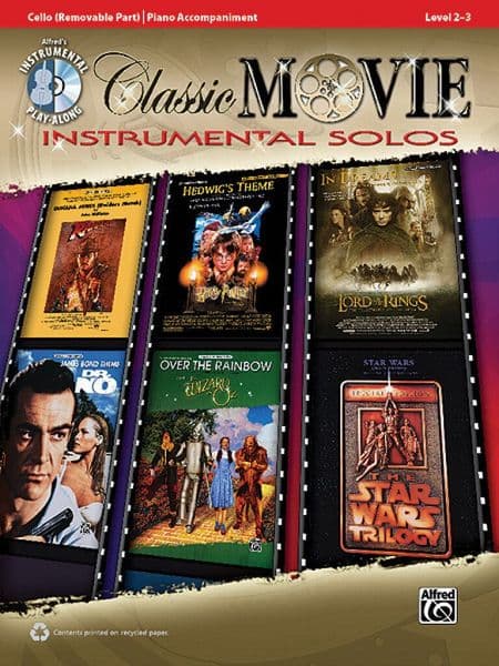 Classic Movie Instrumental Solos for Cello Book & CD