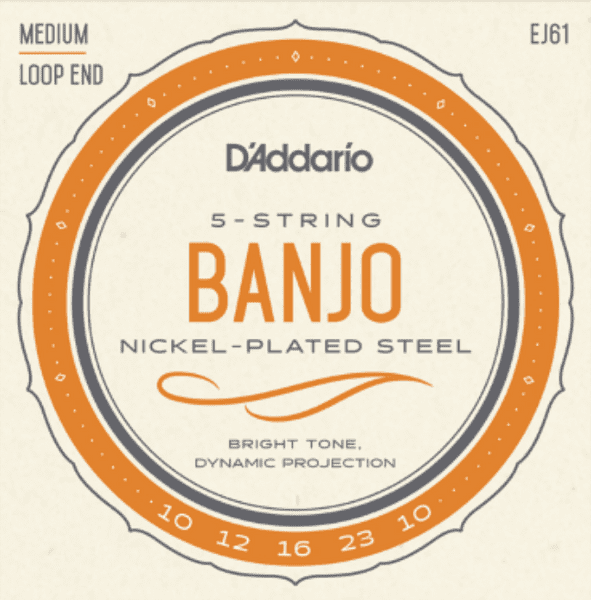 D'Addario 5-string Banjo strings - Medium EJ61