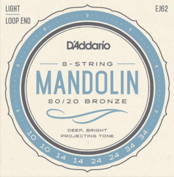D'Addario Mandolin 80/20 Bronze Strings - Light Set
