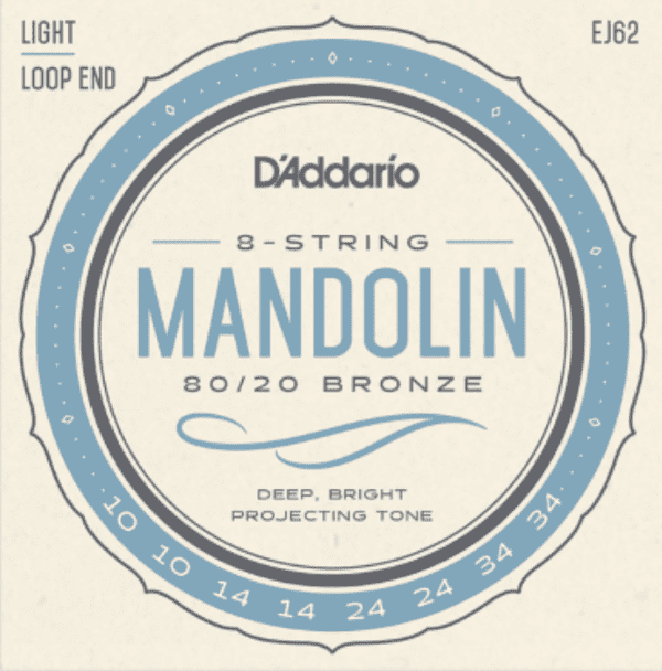 D'Addario Mandolin 80/20 Bronze Strings - Light Set