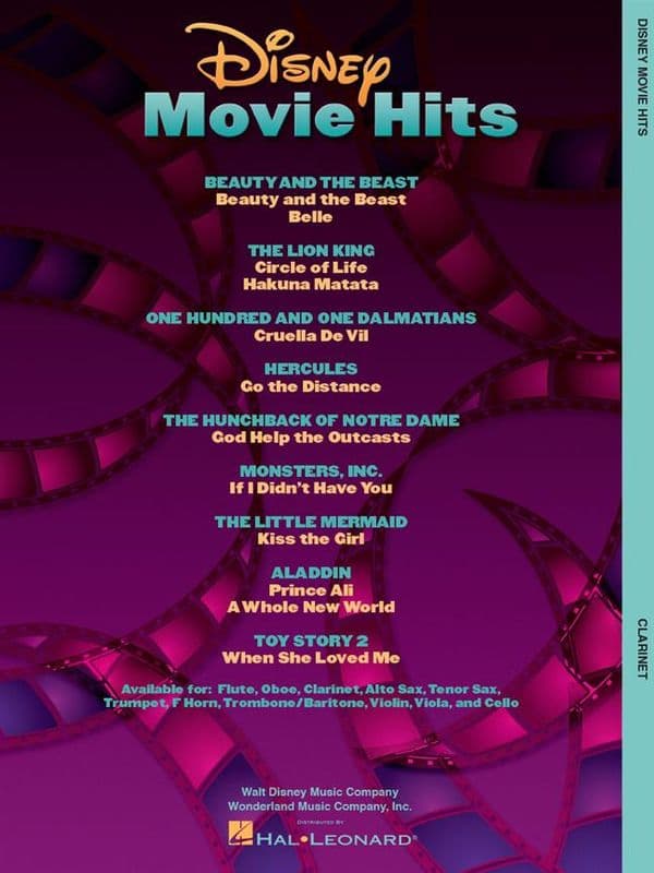 Disney Movie Hits for Clarinet
