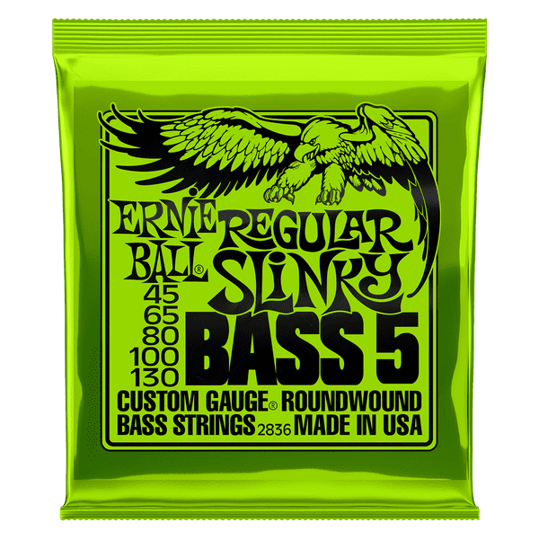 Ernie Ball 5 String Regular Slinky Bass Guitar Strings 2836