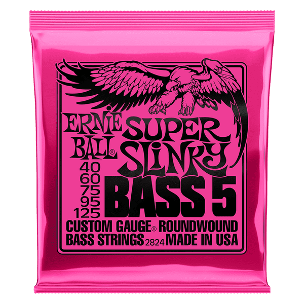Ernie Ball 5 String Super Slinky Bass Guitar Strings 2824