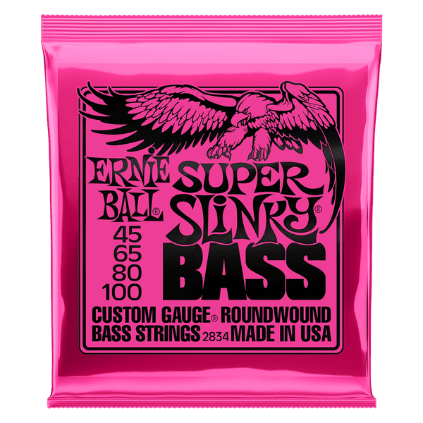 Ernie Ball Super Slinky Bass Guitar Strings 2834