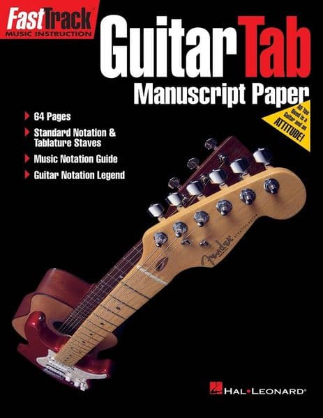 Fast Track Guitar TAB Manuscript Paper