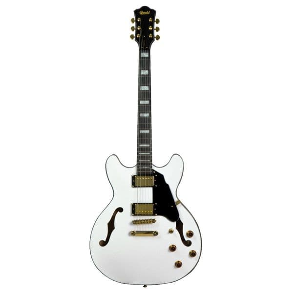 Gould Union Semi-Acoustic Electric Guitar - White