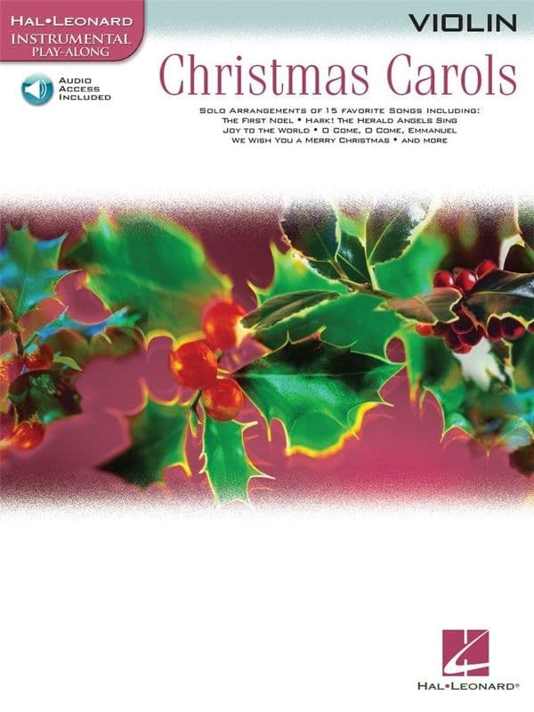 Hal Leonard Instrumental Play Along Christmas Carols Violin