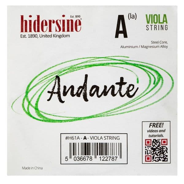 Hidersine Andante Single Strings - Viola