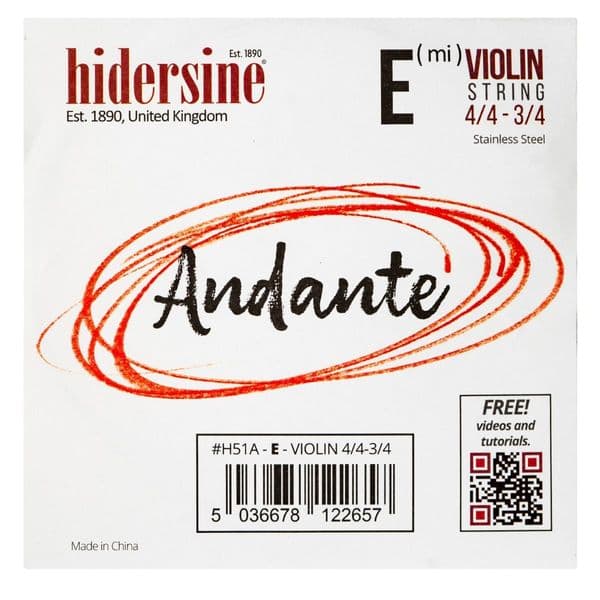Hidersine Andante Single Strings - Violin